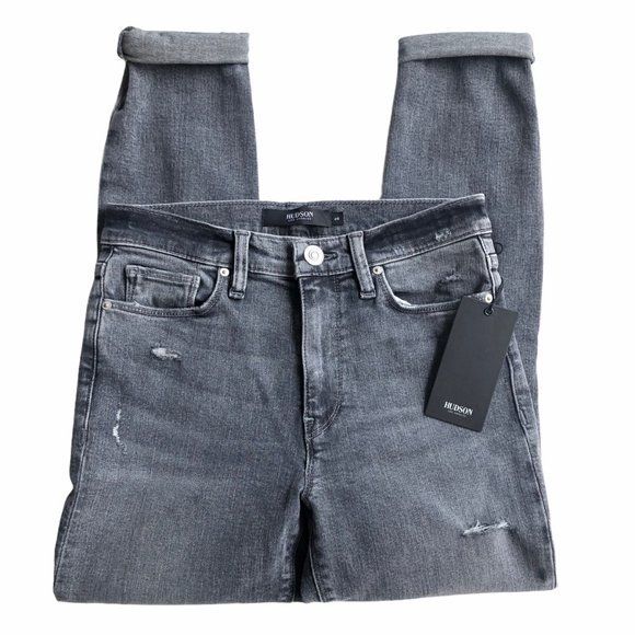 Hudson Barbara High Waist Super Skinny Crop Jeans - Picture 3 of 7